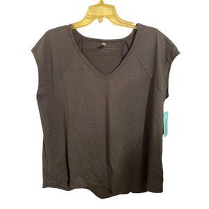 Womens Active Top MTA Sports Black Size 1X